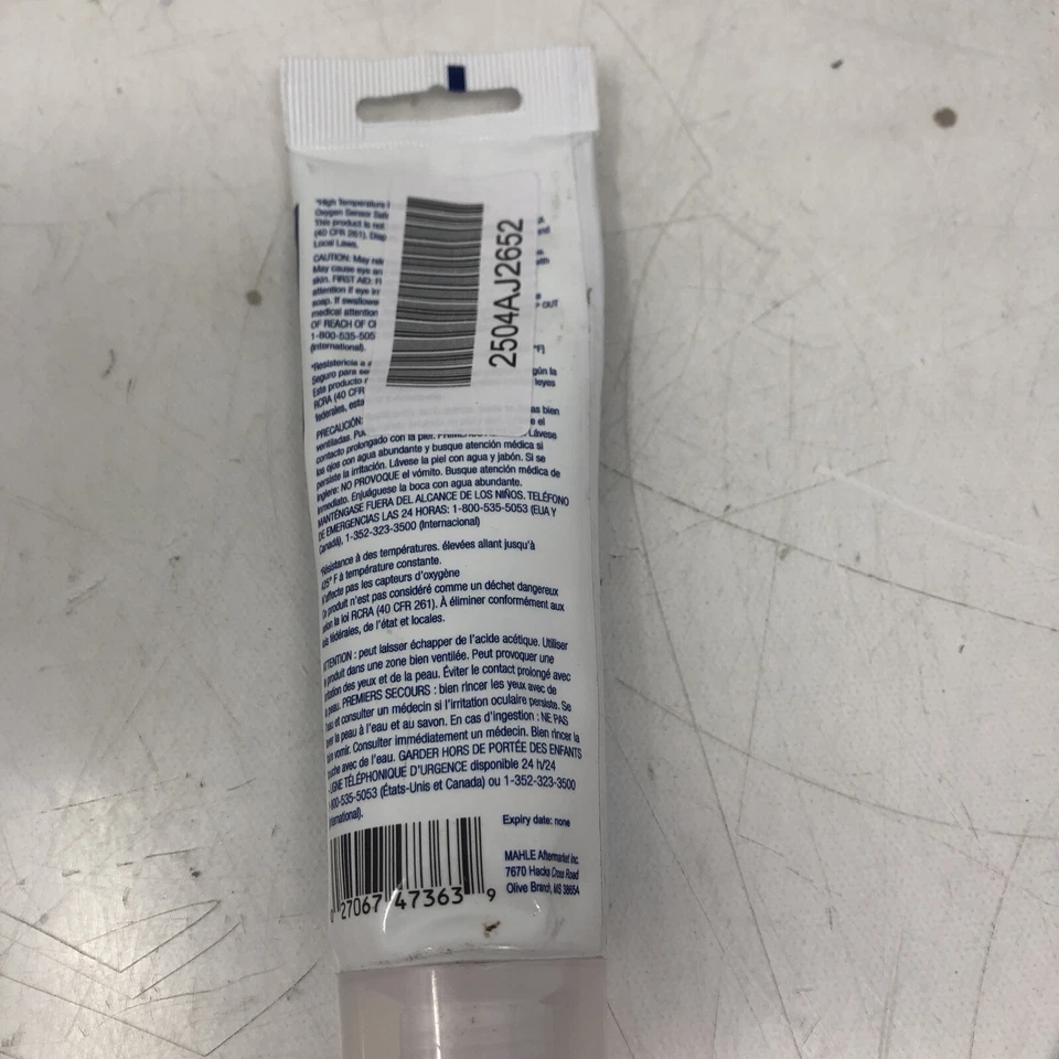 Sellador de motor MAHLE JV8, aluminio silicona, gris, 80 ml (2,7 oz.) Tubo Volvo Foto 3 de 4