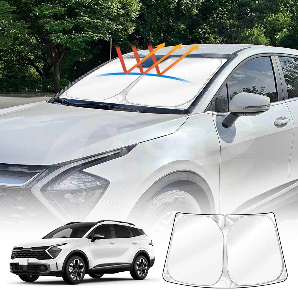 Car Windshield Sun Shade for Kia Sportage 20212023 Foldable UV Block