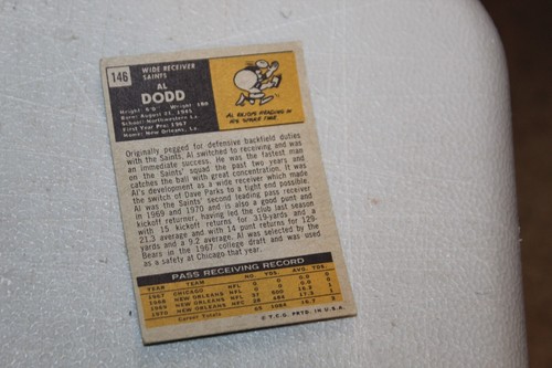 1971 Topps FOOTBALL CARD Complete Finish Fill Your List Set U-Pick #1-263 - Picture 302 of 504