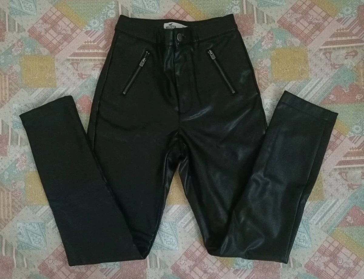 hollister leather pants womens