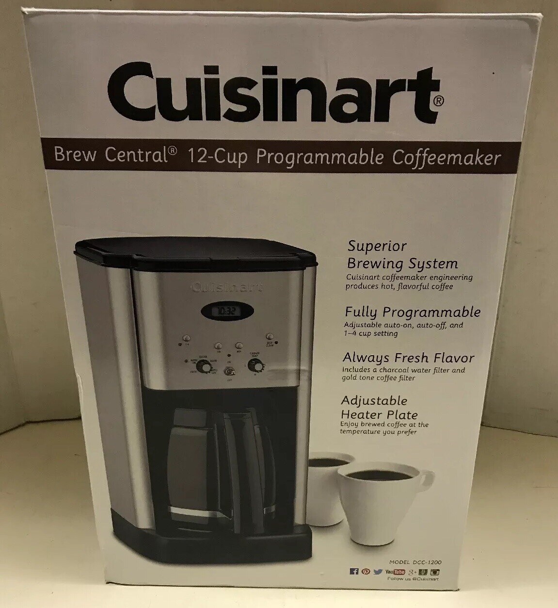 Cuisinart DCC-1200 12-Cup Programmable 