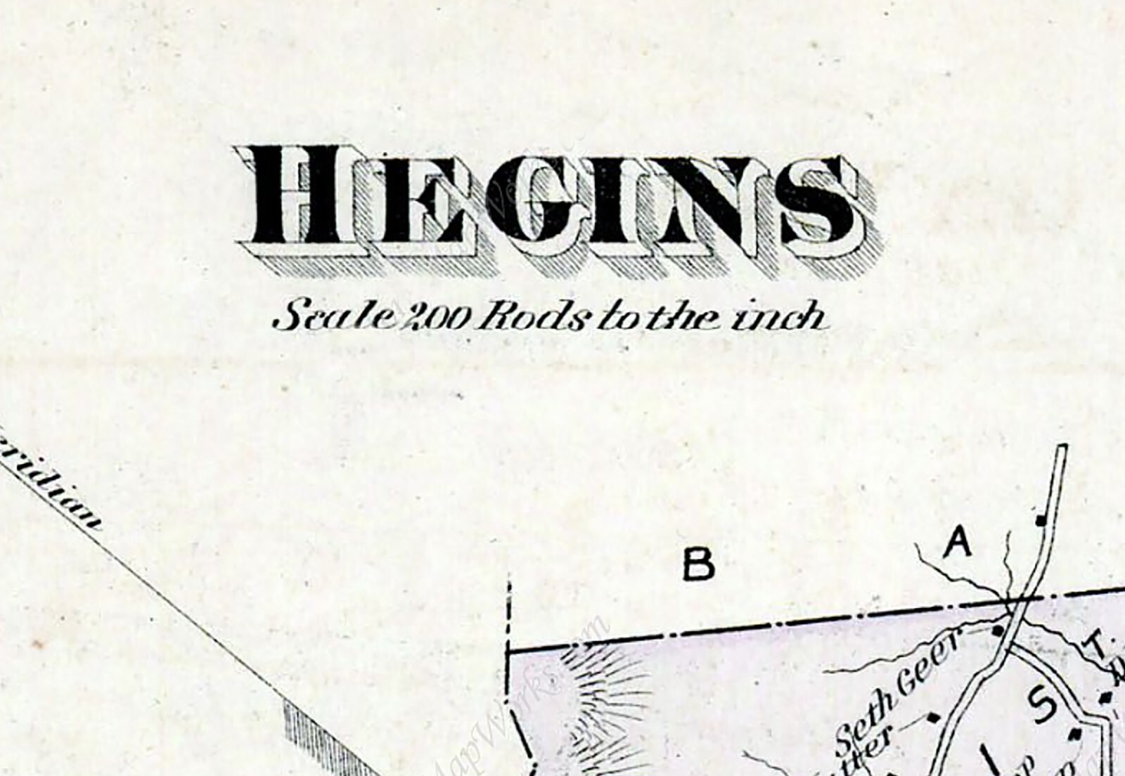 1875 Map of Hegins Township Schuylkill County Pennsylvania eBay