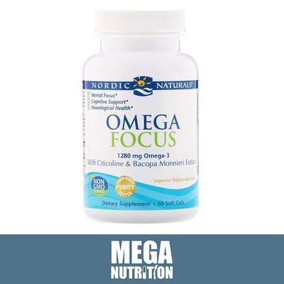 Nordic Naturals Omega Focus Boost mentaler Fokus & kognitive Unterstützung | 60 Softgels