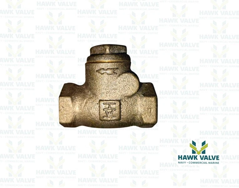 1/4" BRONZE 125  T-PATTERN THREADED BRZ DISC CHECK VALVE - WALWORTH - Image 2 of 4