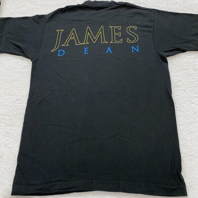 vintage 80s JAMES DEAN T-Shirt MEDIUM/LARGE single stitch 90s | eBay