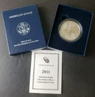 2011 W Uncirculated $1 American Silver Eagle Dollar