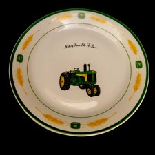 John Deere Gibson Dinner Plates Set of 3 Tractor Farmhouse Kitchen Decor