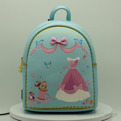 Loungefly Disney Cinderella Sewing Mini Backpack NWT BoxLunch Exclusive