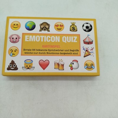 Bubblegum Stuff Emoticon Quiz Kartenspiel gebraucht ab 6 7 8 Jahre |   geprüft