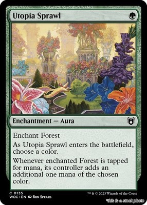 Utopia Sprawl Commander: Wilds of Eldraine 135 NM Magic