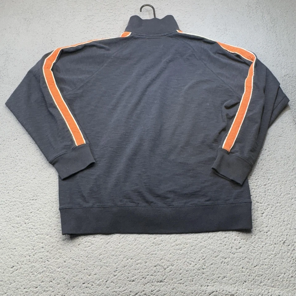 Jaqueta masculina Detroit Tigers XL azul MLB beisebol zíper completo faixa moletom bolsos - Imagem 4 de 4