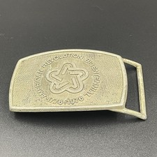 Vintage 1976 American Revolution Bicentennial Belt Buckle Lee Co NY USA