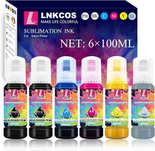 600ML Sublimation Ink for ET-8500 ET-8550 Wide-Format Supertank Printers 6 Colo