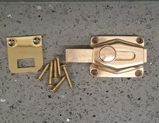 Vintage Art Deco Style Brass Toilet Bathroom Lock Bolt Door Lock