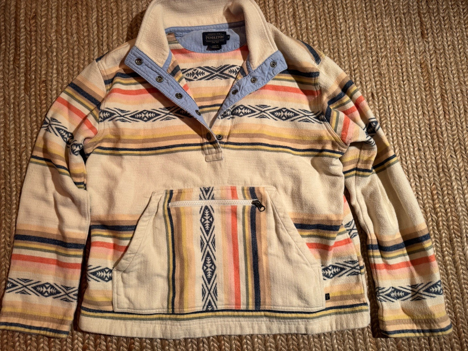 Pendleton Jamie Pullover Angora Multistripe, Wome… - image 1