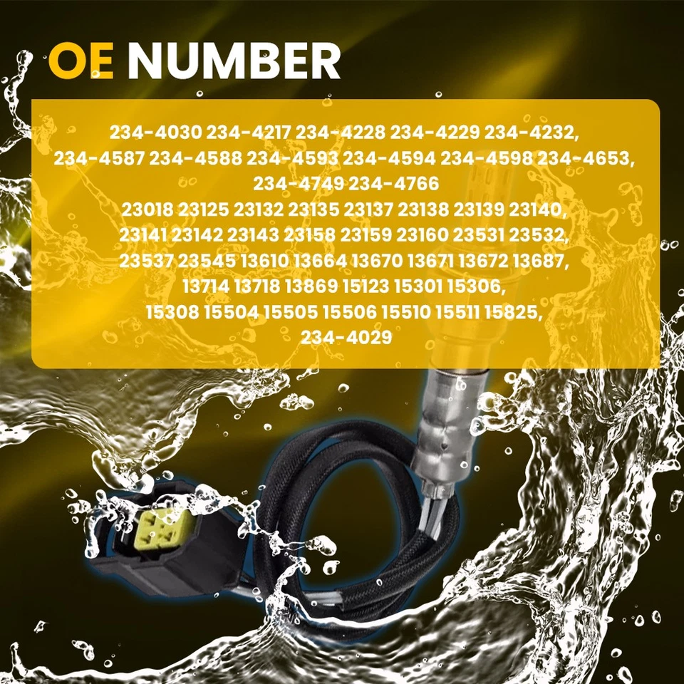 Set of 4 Oxygen Sensor Upstream Downstream O2 For Jeep Wrangler 2001-2018 23159 - Image 3 of 4