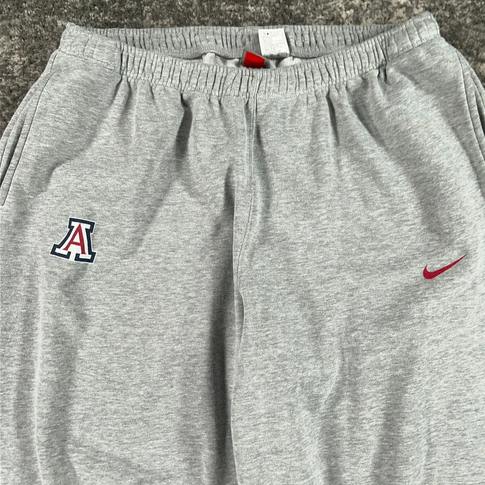 复古亚利桑那野猫运动裤男式 3XL 灰色耐克团队标志口袋 NCAA — 第 2/4 张图片