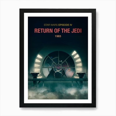 Starwars Episode Vi Return Of The J Gerahmtes Wandbild Poster Leinwanddruck Bild