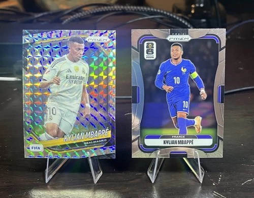 Kylian Mbappe: 2026 Prizm Fifa World Cup #40 & 2026 Prizm FIFA # 181 - 2 cards