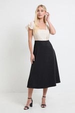 Wallis Black Fit & Flare Dress Womens Occasion Dresses