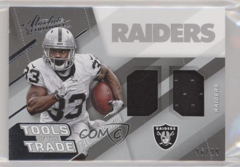 2017 Panini Absolute Tools of the Trade Double 96/99 DeAndre Washington #47 9a7