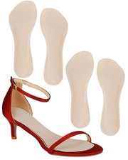 2 Pairs Pigskin High Heel Cushion Inserts, Adhesive Arch Support Sandal Inser...