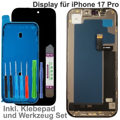 InCell Display Für iPhone 17 Pro LCD Display Bildschirm Schwarz Black + Werkzeug