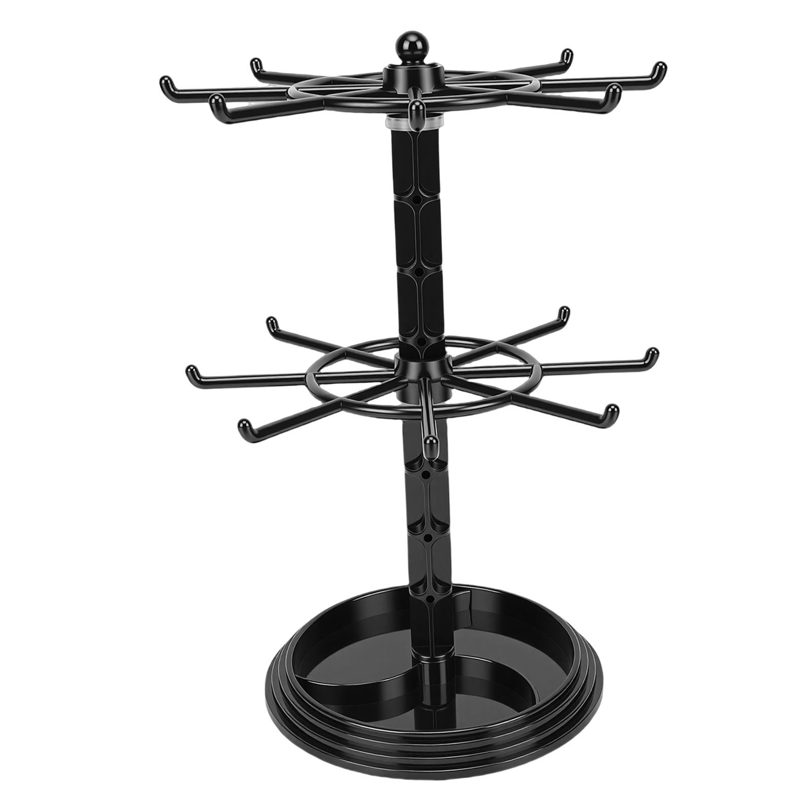2 Tier Rotating Jewelry Display Stand Jewelry Tree Stand Bracelet Hanging Organi
