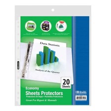 Sheet Protectors Economy Weight Top Loading 20/Pack  3102 