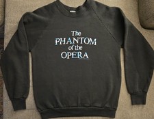 '80s The Phantom Of The Opera Sweatshirt Medium Vintage Crewneck Broadway RARE