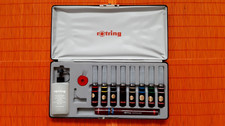 Rotring Tuschestift-Set mit 8 Schreibspitzen (0,1-1,0) + extra Spitze 0,7mm NEU