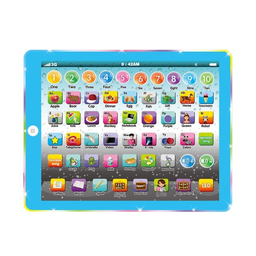 Learning Pad with ABC Word Song Music Number Electronic Interactive Toy for E...