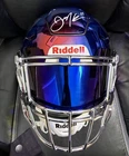 Julian Edelman Signed New England Patriots F/S Speedflex Chrome Helmet