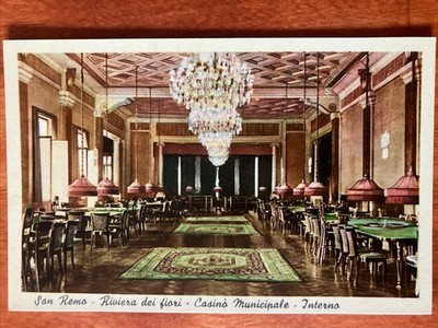 San Remo Riviera Dei Fiori Casino Municipale Postcard PC9
