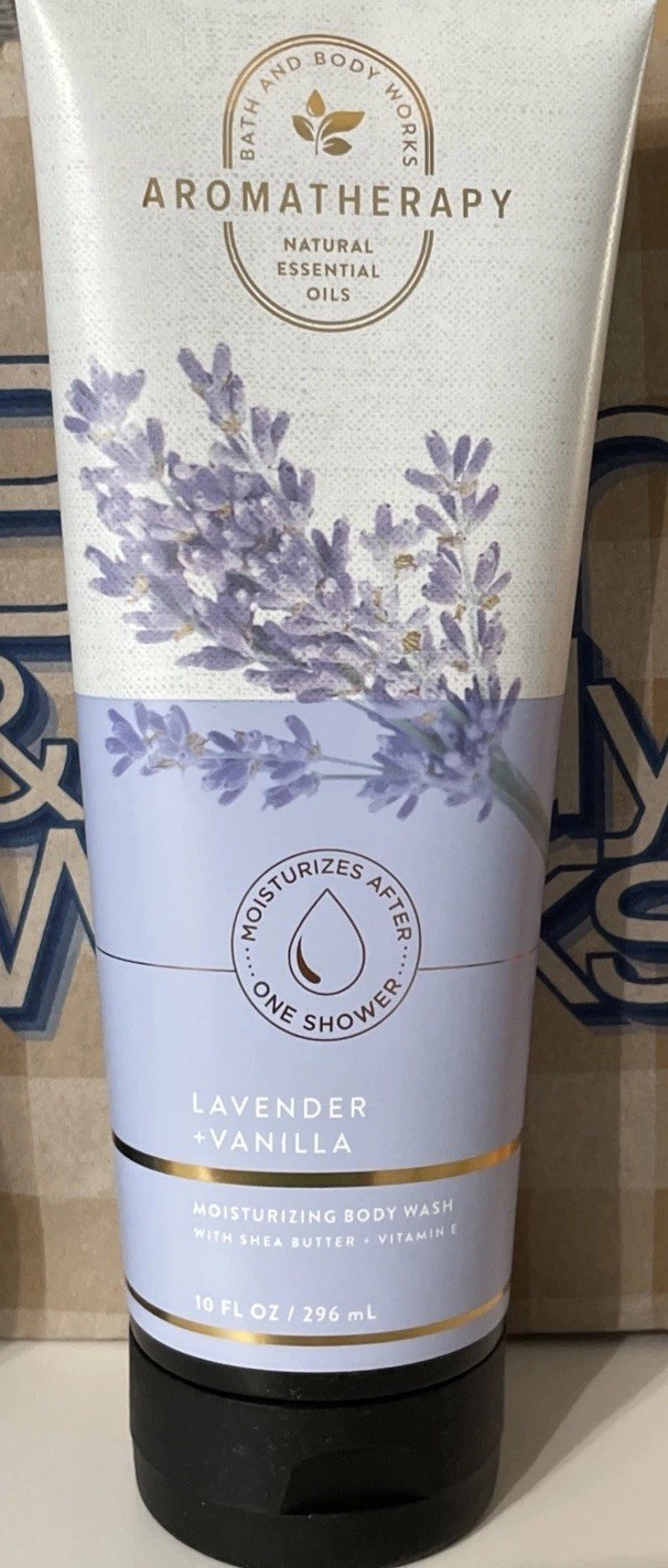 Lavender Vanilla Aromatherapy Body Wash 10oz Free Shipping