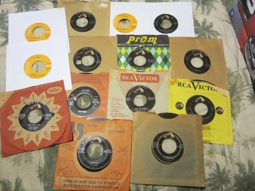 Elvis Presley - 45 rpm Vinyl Records  /  Lot Of 14  ALL ELVIS   /  Free Shipping