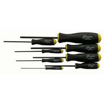 Bondhus 10632 8pc Balldriver Screwdrivers, ProGuard Finish, sizes .050-5/32-Inch