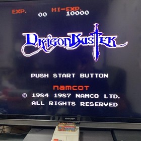 Famicom Soft Dragon Buster Takeshi's Sengoku Fuunji Kyonshi's 2 set #68e863