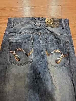 5ive Jungle & Co. Men's Baggy Y2k Size 32 Jeans 9 In Opening Hip Hop Streetwear