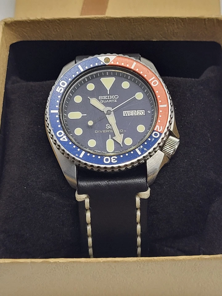 [ SERVICED ] Vintage SEIKO 7548 700F Quartz Diver Watch Pepsi  150M EXCELLENT  - Image 3 of 4