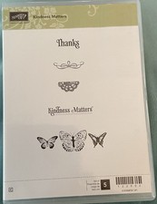 Stampin' Up Kindness Matters Rubber stamp set New Butterflies