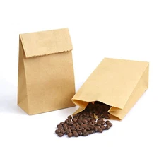 Kslong Mini Brown Paper Bags, 50pcs Small Kraft Paper Bags 1 LB 3.5x2.2x6.7 Baby