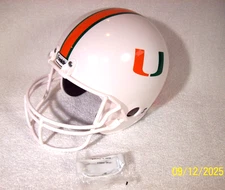 BOYS KIDS YOUTH NCAA MIAMI HURRICANES FRANKLIN FOOTBALL HELMET w/ CHIN STRAP