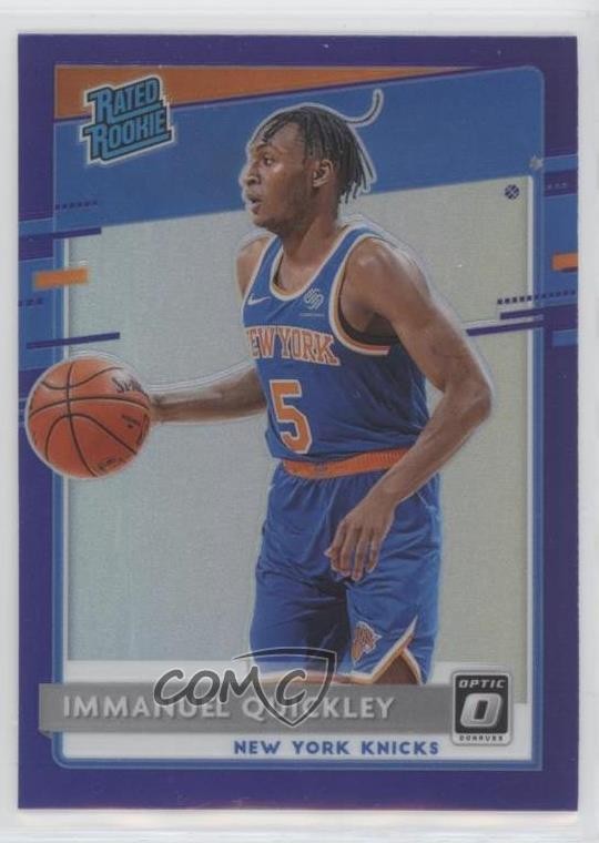 2020 Panini Donruss Optic Rated Rookie Purple Prizm Immanuel Quickley #175 2l4