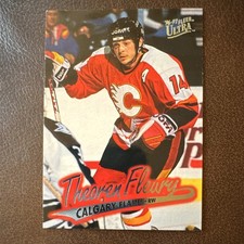 Fleer Ultra 1996-97 Theoren Fleury #21 Calgary Flames NHL Hockey Card