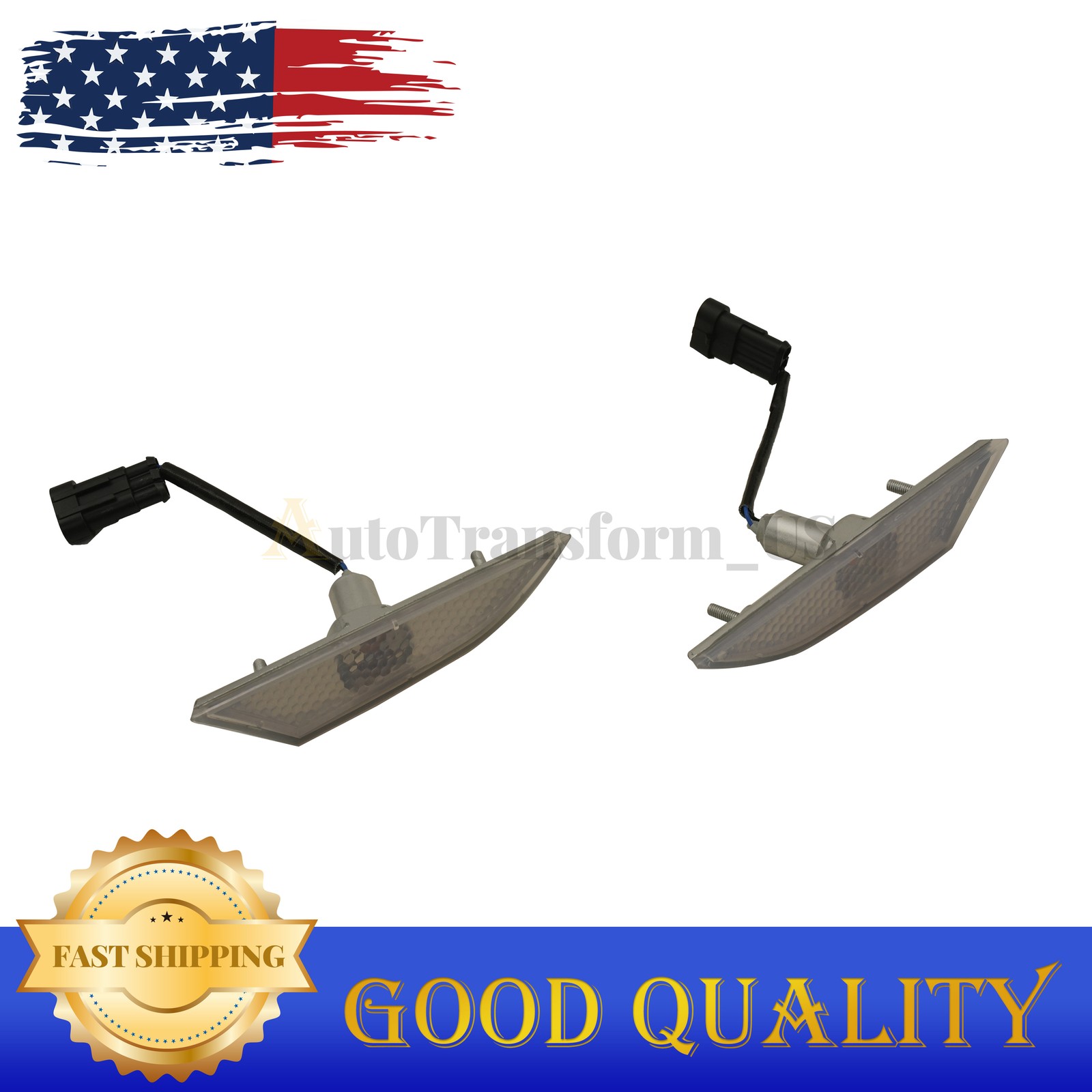 2PCS For Lamborghini Gallardo 400945119D/120D Front Bumper Side Marker Indicator