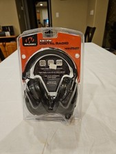 Walker's Digital AM/FM Radio Passive Ear Muffs Black