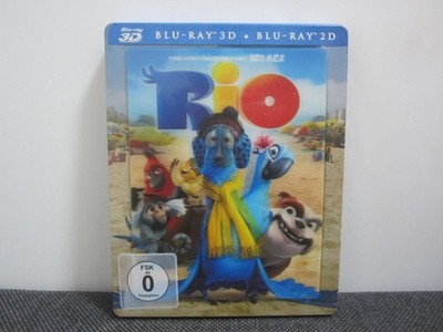RIO - 3D+2D - Exclusive Limited Steelbook + Lenticular Magnet - Bluray - NEU&OVP