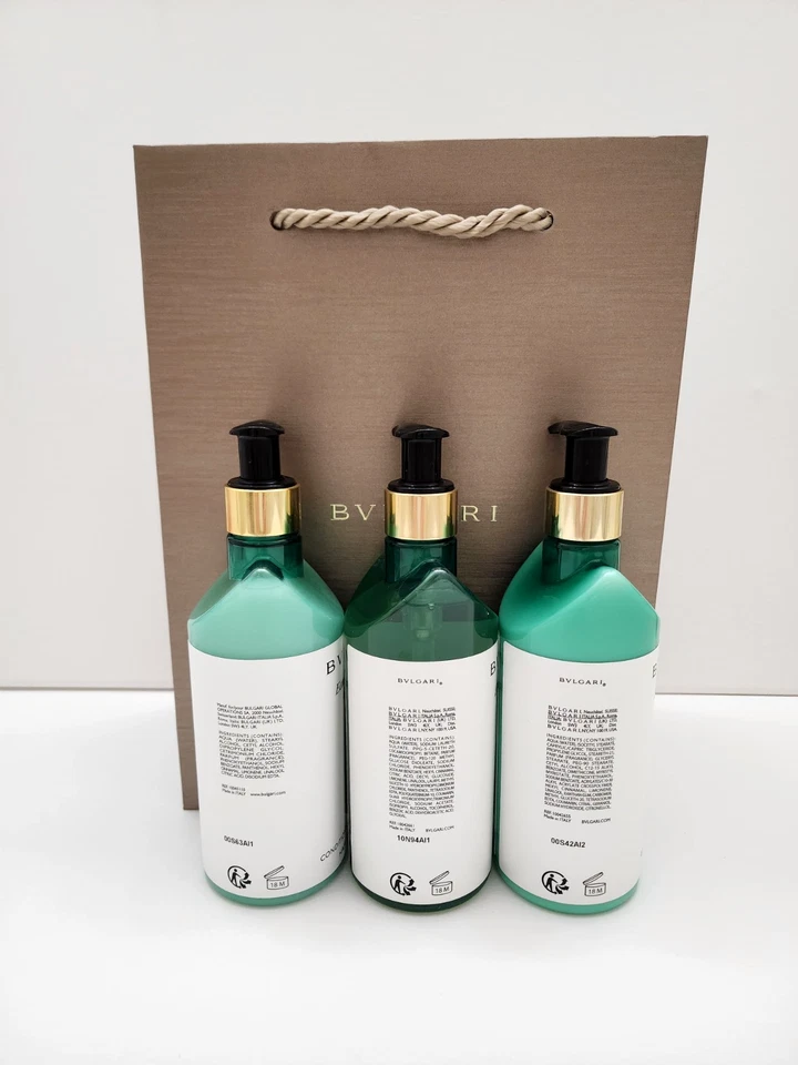 BVLGARI Champú, Acondicionador, Loción Corporal Té Verde Au Thé Vert 300 ml NUEVO Foto 3 de 4