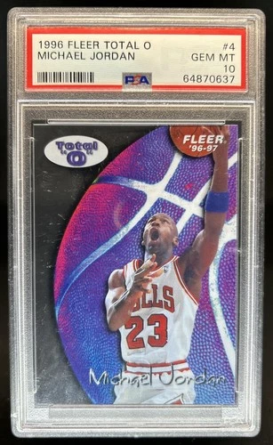 1996-97 Fleer Michael Jordan Total #4 Bulls PSA 10 GEM MINT